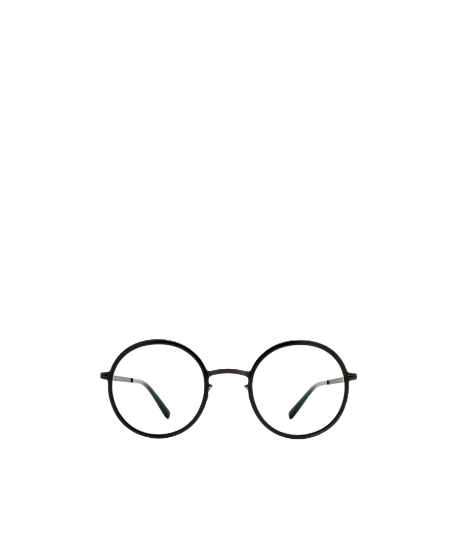 Mykita Lumi Round Frame Flat Mirror In Black