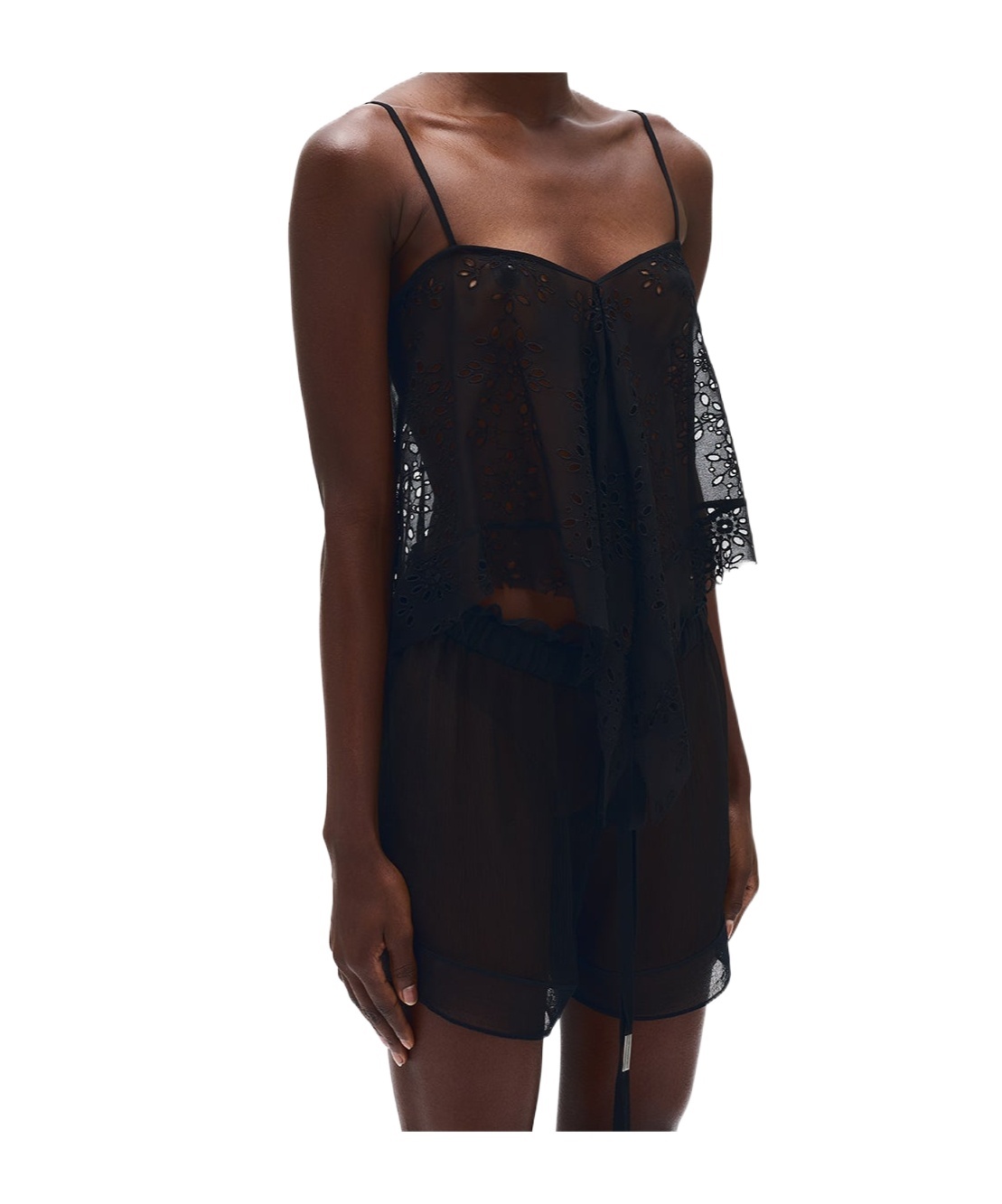 Ann Demeulemeester Spaghetti Strap Vest In Black