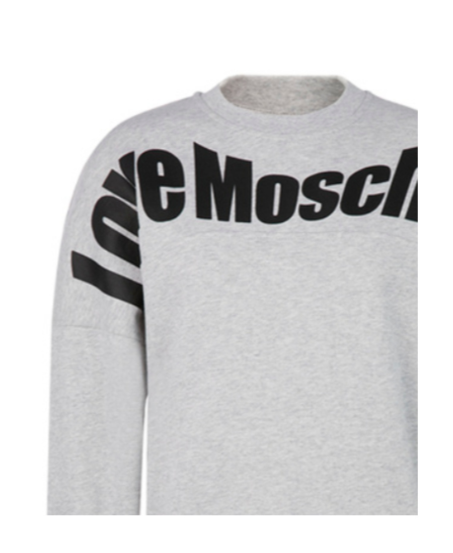Moschino Logo Details Sweater In White