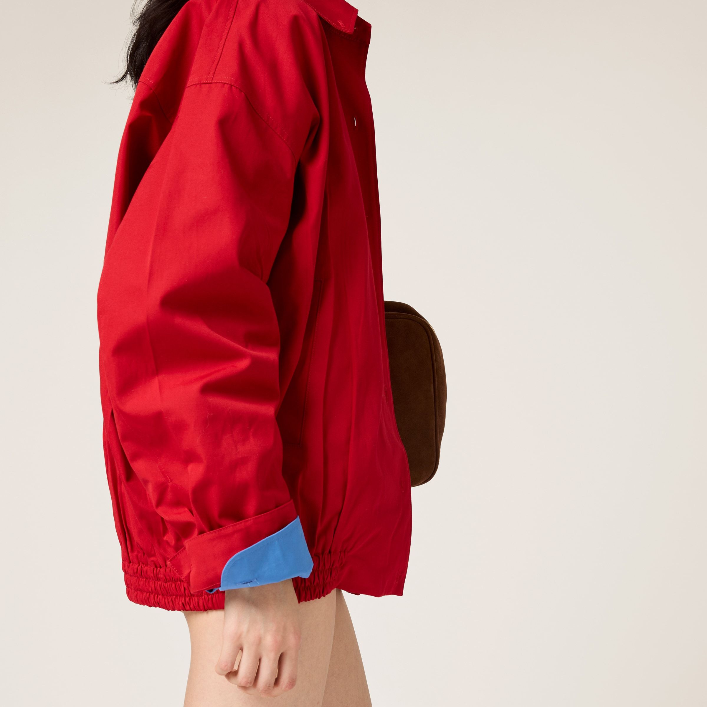 Shop Miu Miu Heavy Poplin Blouson Jacket