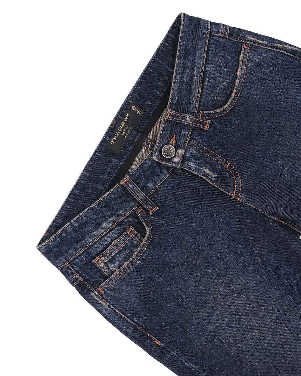 DOLCE & GABBANA LOGO DETAILS JEANS