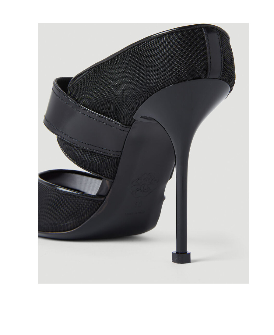 Alexander Mcqueen Metal-toecap 110mm Heel Pumps In Black