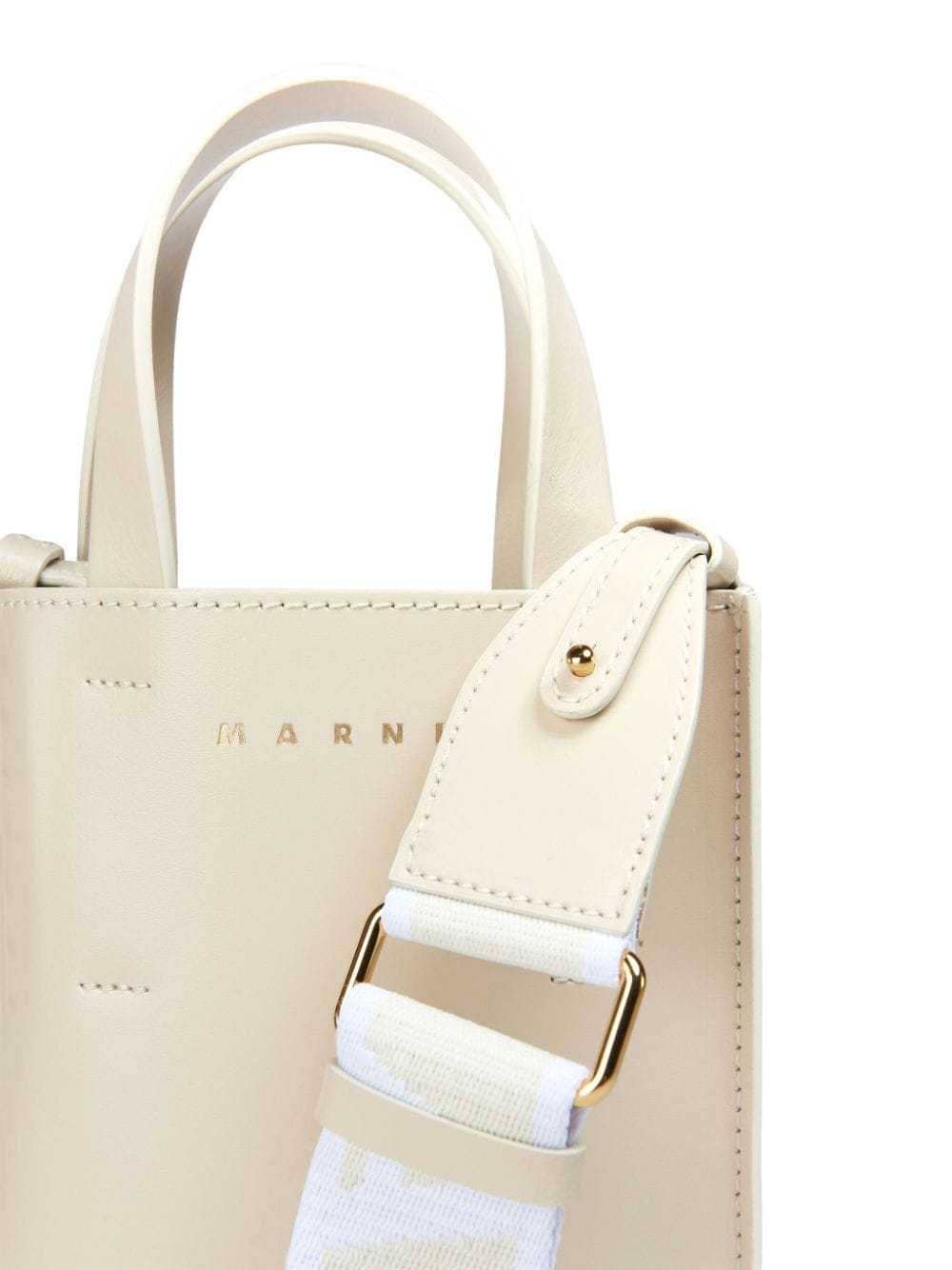 Shop Marni Museo Nano Bag In Cream Leather In White