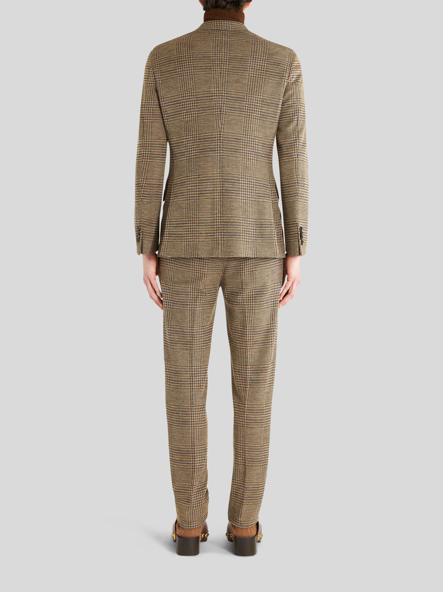 Etro Plaid-check Pattern Blazer In Brown