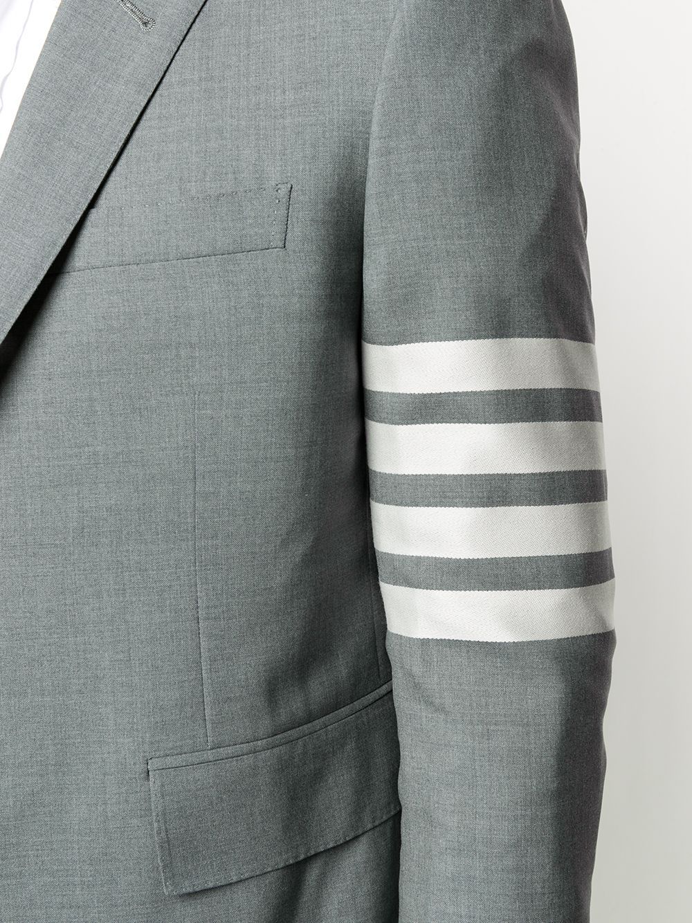 THOM BROWNE FOUR-BAR FITTED BLAZER