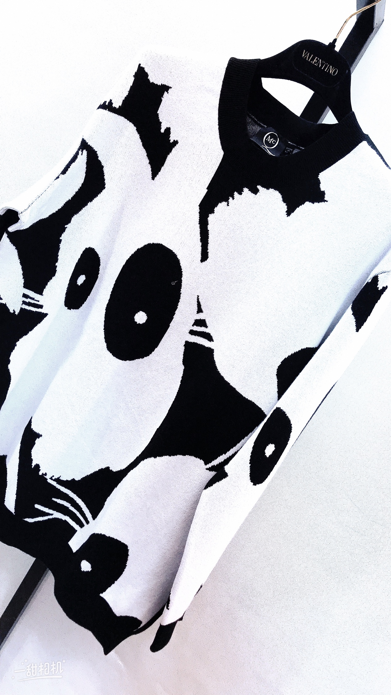 Mcq By Alexander Mcqueen Black And White Matching Sweater In White