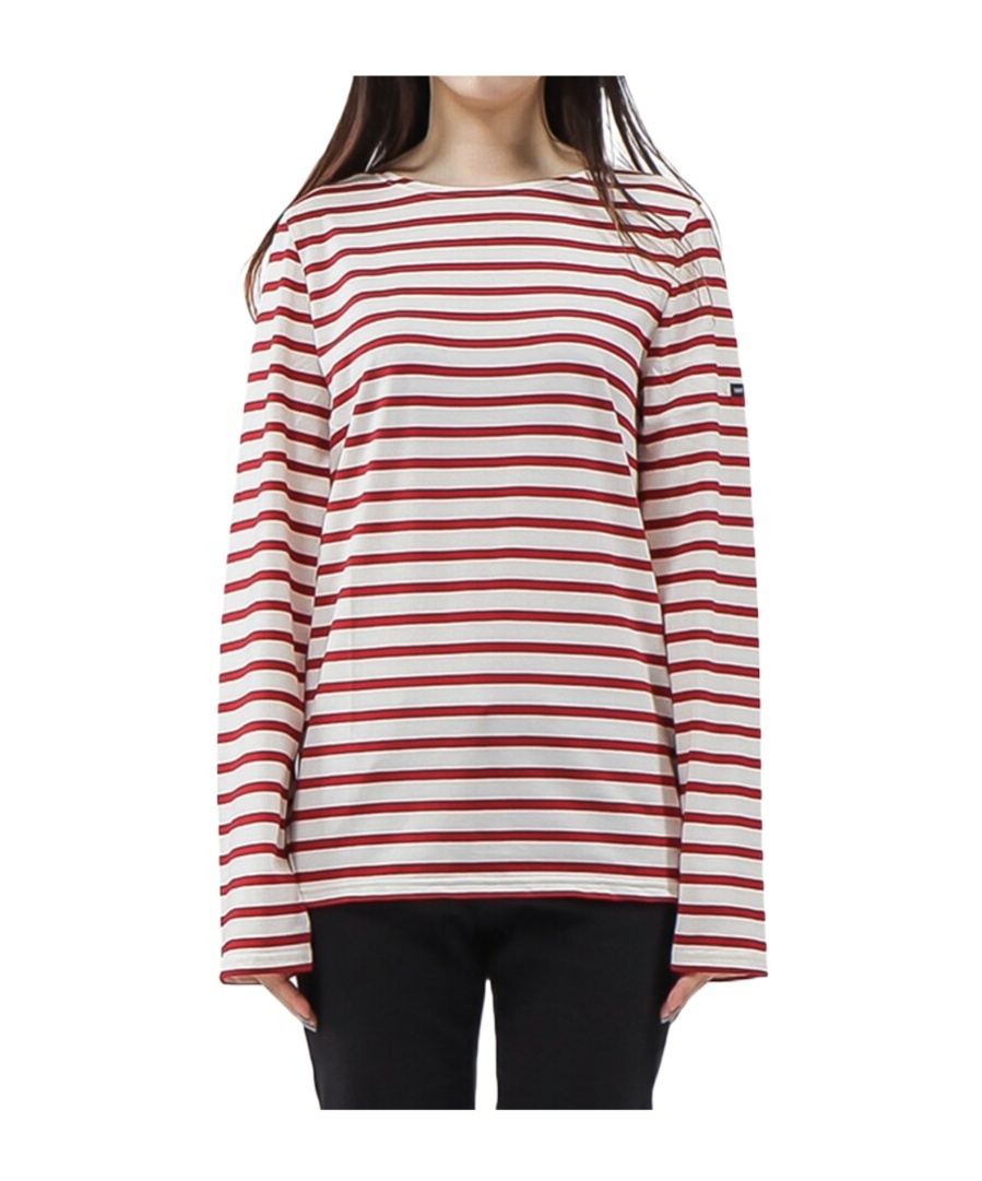 Saint James Striped Crewneck T-shirt In Multicolor