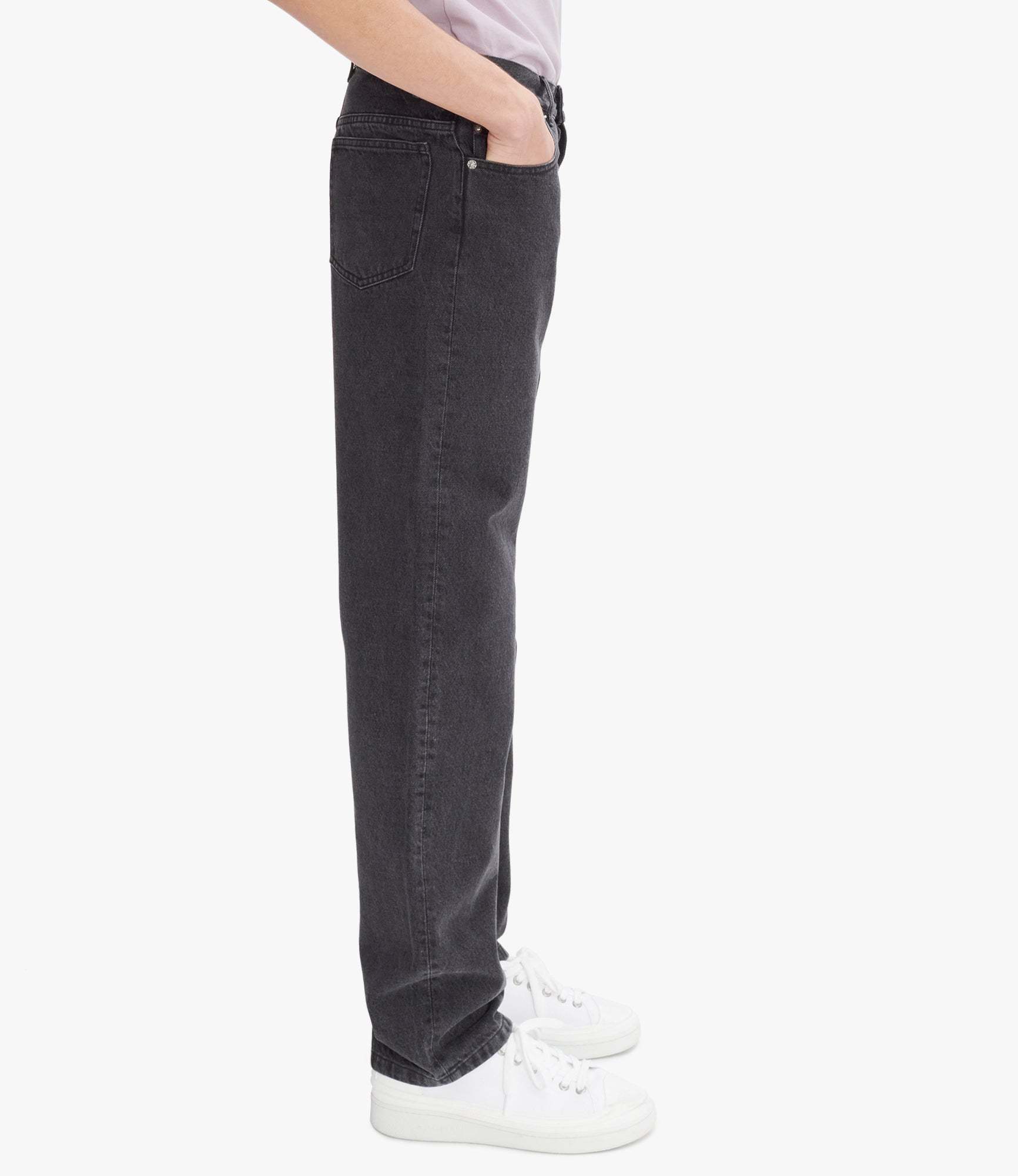 Apc A.p.c. Mens Martin Stonewashed Black Denim Jeans In Black