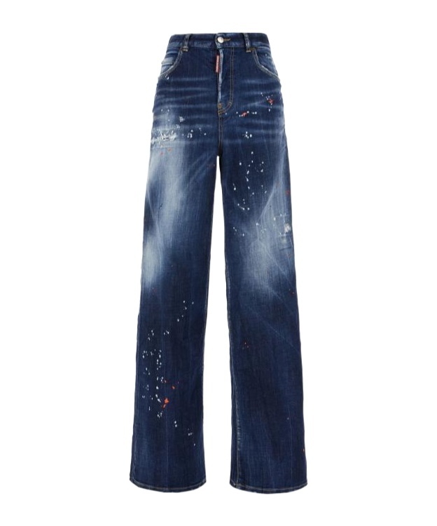 DSQUARED2 DSQUARED2 LOGO-PATCH DISTRESSED JEANS