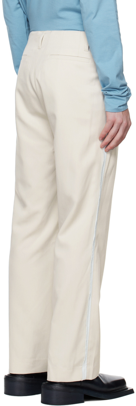 Open Yy Side Taped Pants In White