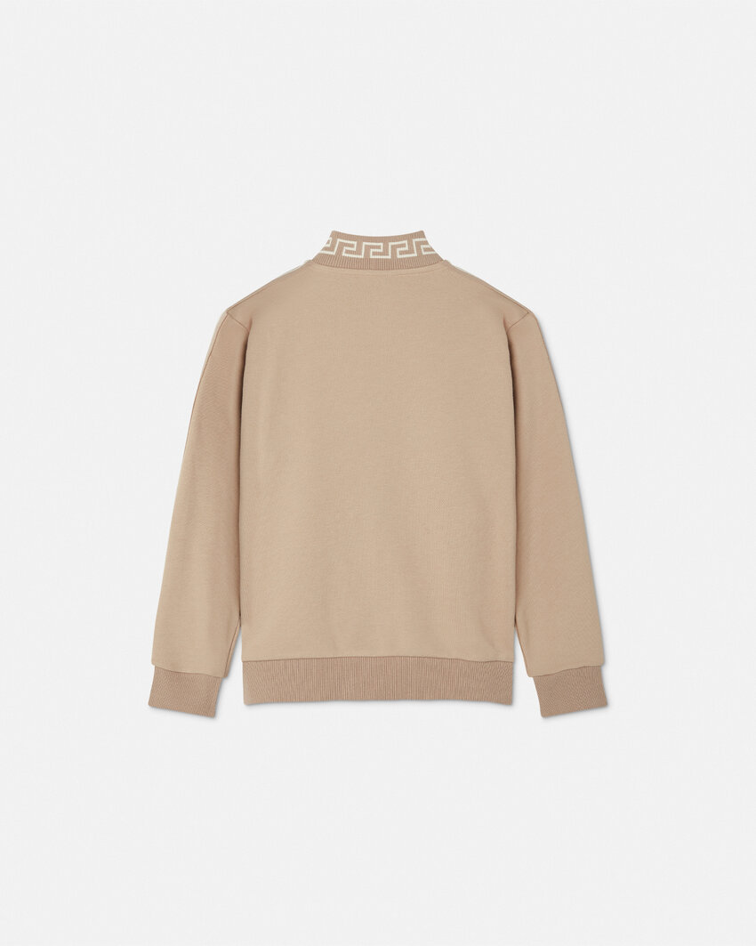 Versace Long Sleeve Sweatshirt In Neutral