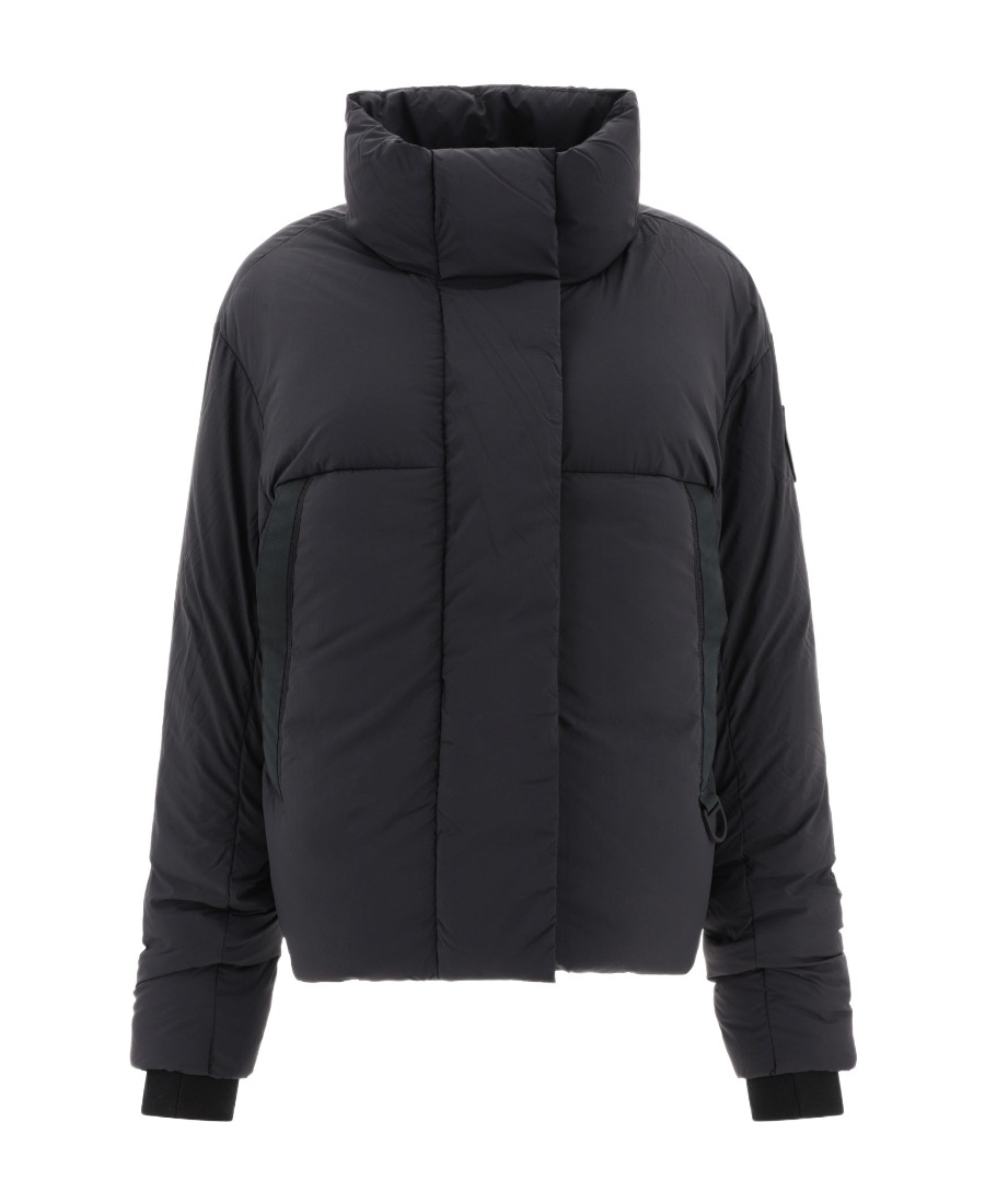 Shop Canada Goose Junction Cropped Puffer Jacket In Black