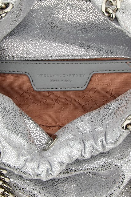 Stella Mccartney Chain Shoulder Bag In Silver