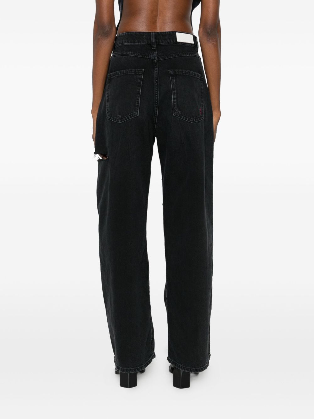Icon Denim Straight Leg Jeans In Black