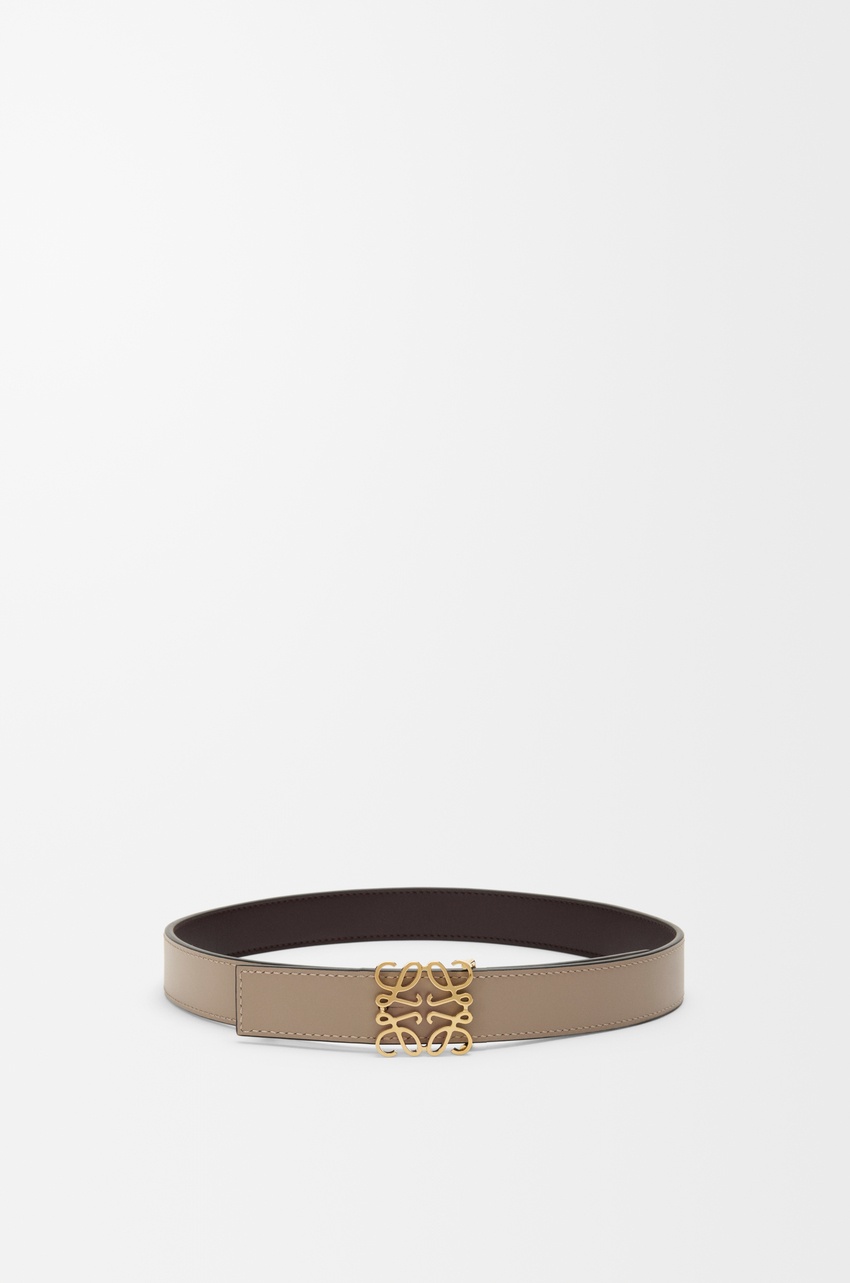 Loewe Reversible Anagram Belt In Brown