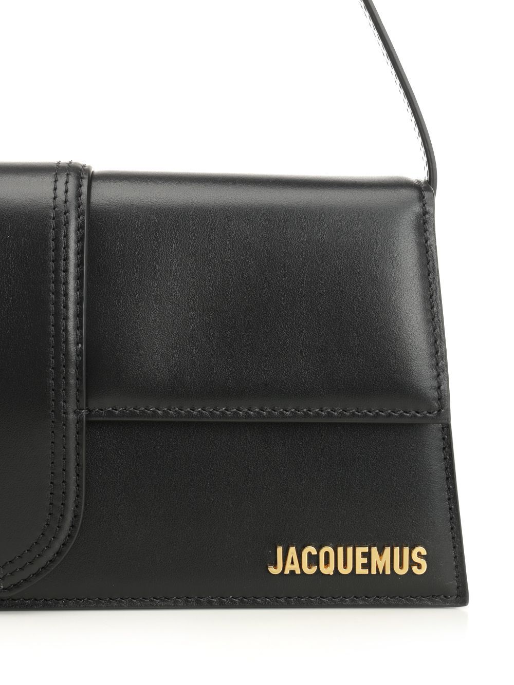 Jacquemus Le Bambino Small Leather Shoulder Bag In Black
