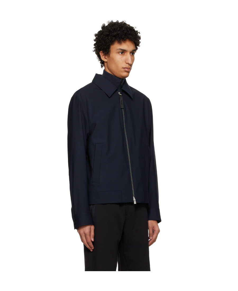 Hugo Boss Slim-fit Casual Jacket In Black