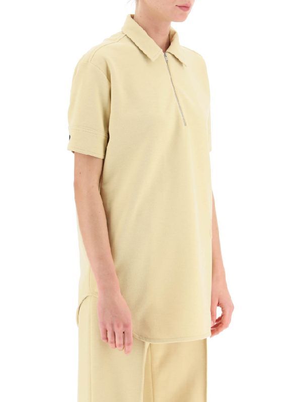 Jil Sander Lapel Polo Shirt In Nude