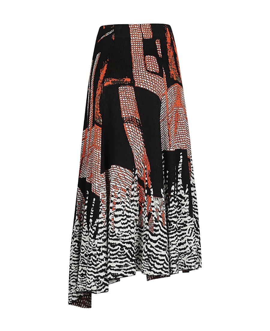 Bottega Veneta Jacquard Viscose Skirt In Black