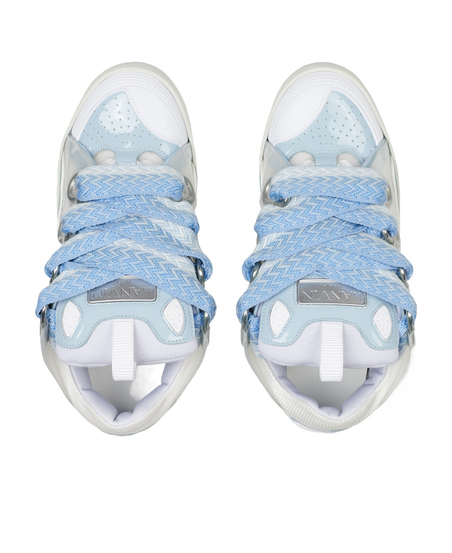 Lanvin Low Lace-up Sneakers In White