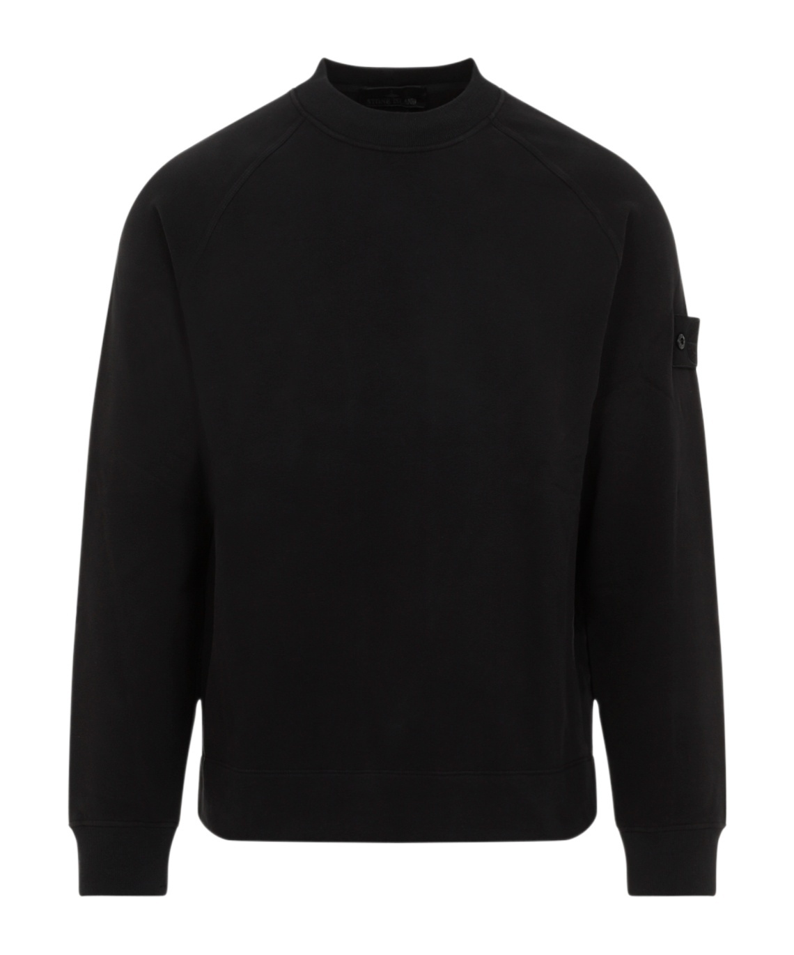 Shop Stone Island Compass-badge Sweatshirt In Black