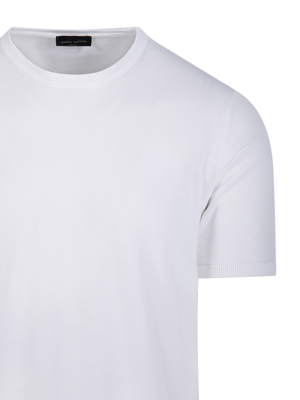 Roberto Collina Short-sleeved Round Collar T-shirt In White