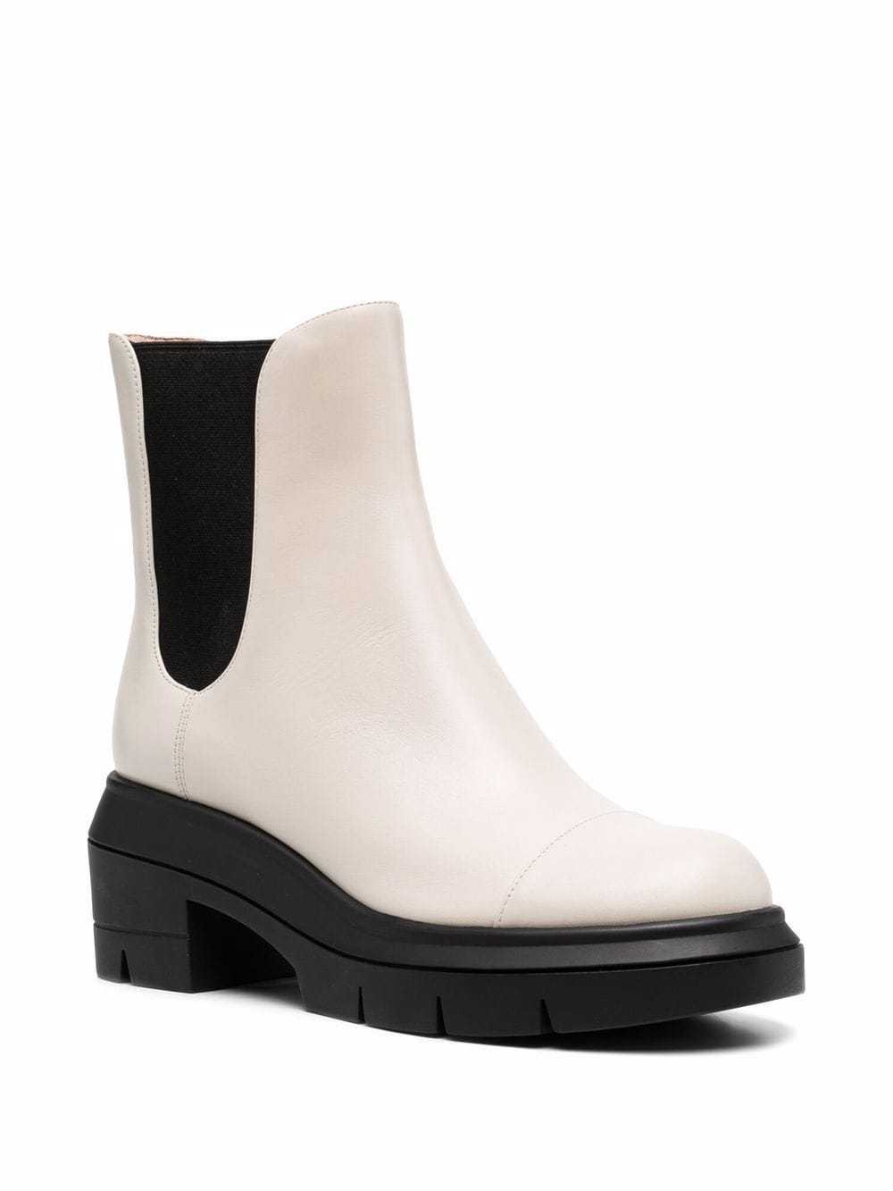 Stuart Weitzman Norah Elasticated Side-panel Boots In Nude