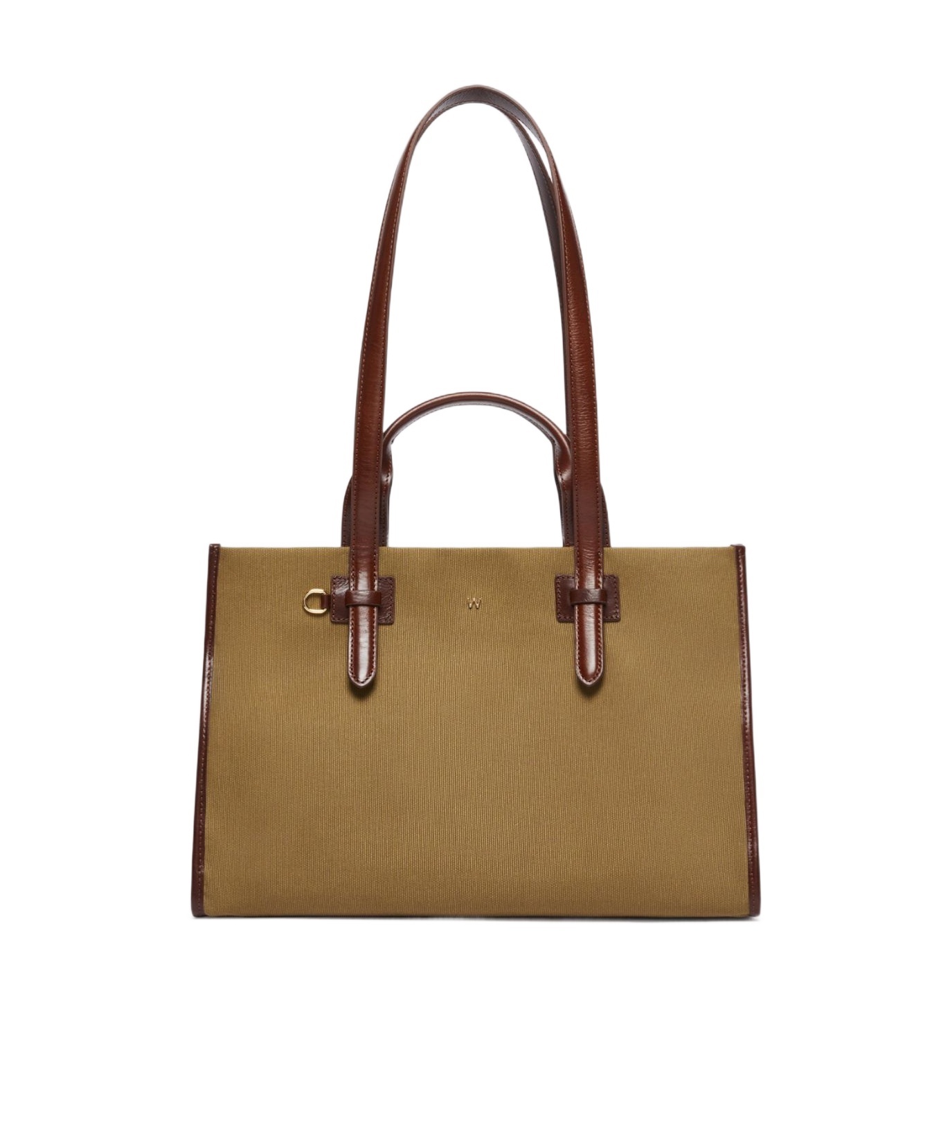 Weekend Max Mara Cotton And Leather Shopping Tote