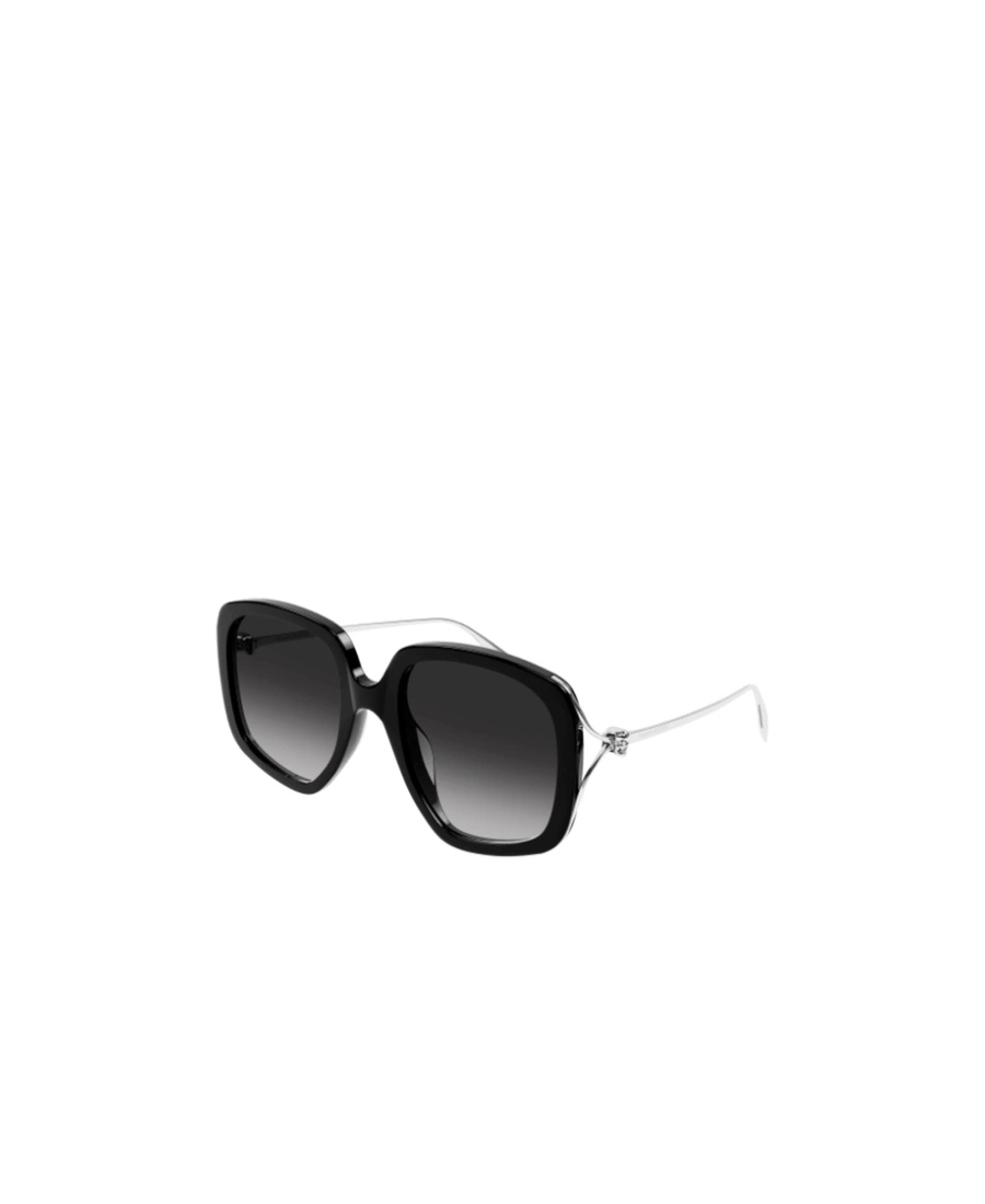 Shop Alexander Mcqueen Eyewear Oversized Frame Sunglasses In Black