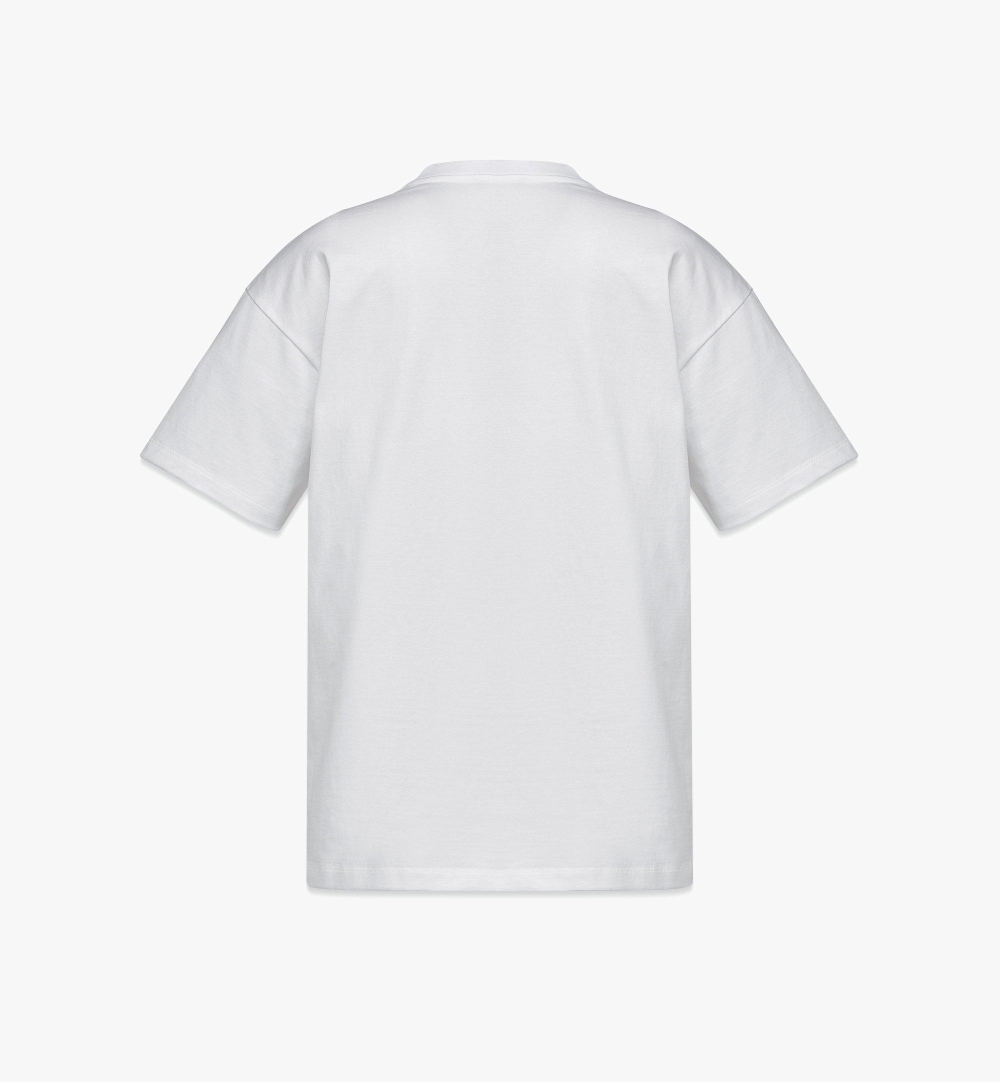 Shop Mcm Logo-printed Crewneck T-shirt In White
