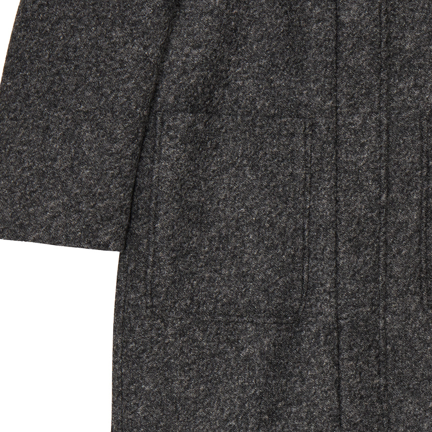Max Mara Hooded Coat In Gray