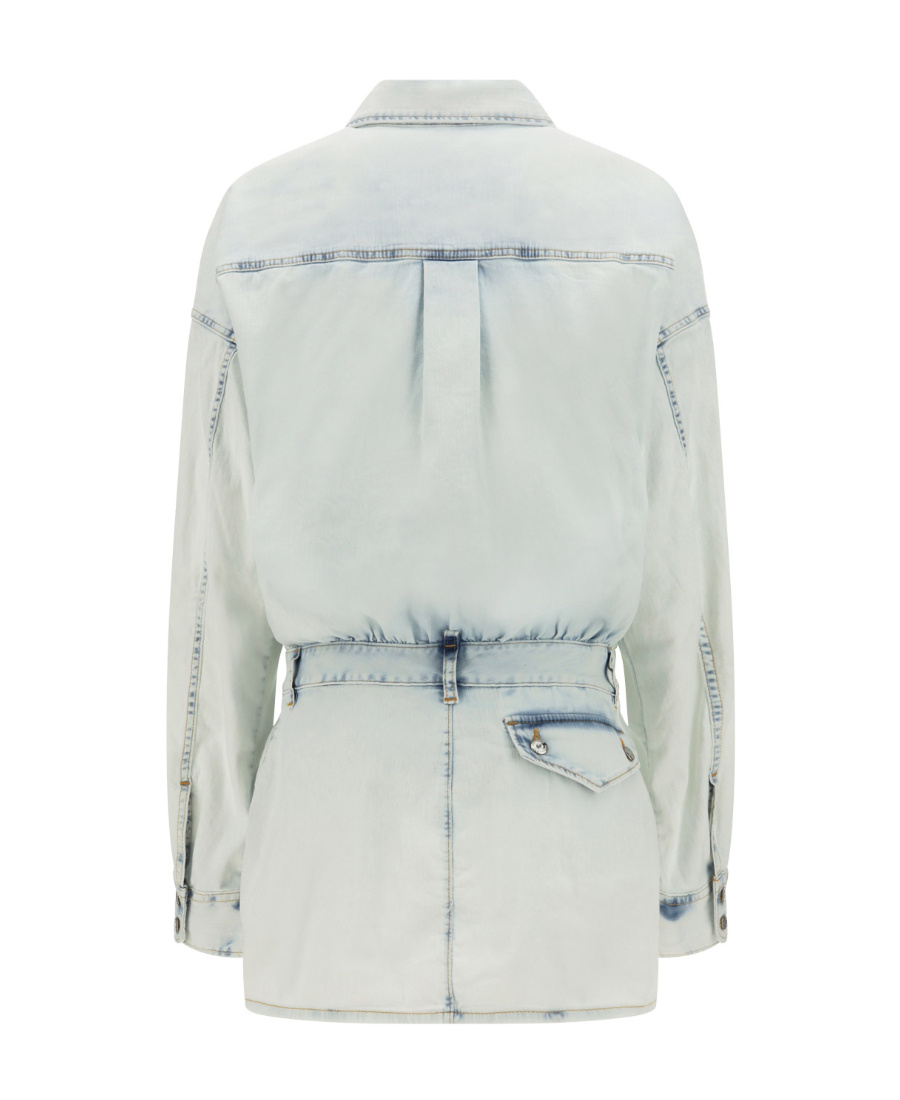 Dsquared2 Denim Dress Dsquared Clothing Blue In White
