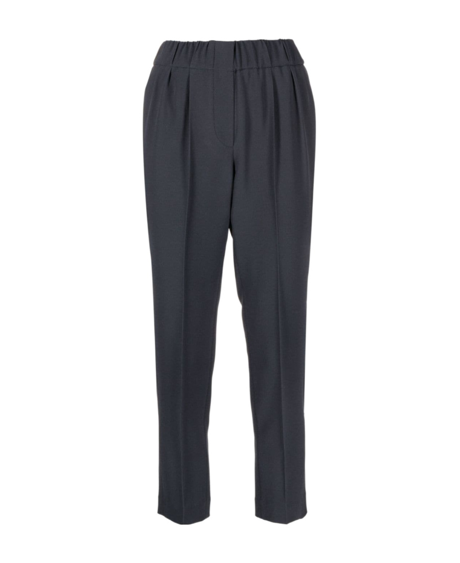 Brunello Cucinelli Cropped Tailored Trousers In Black