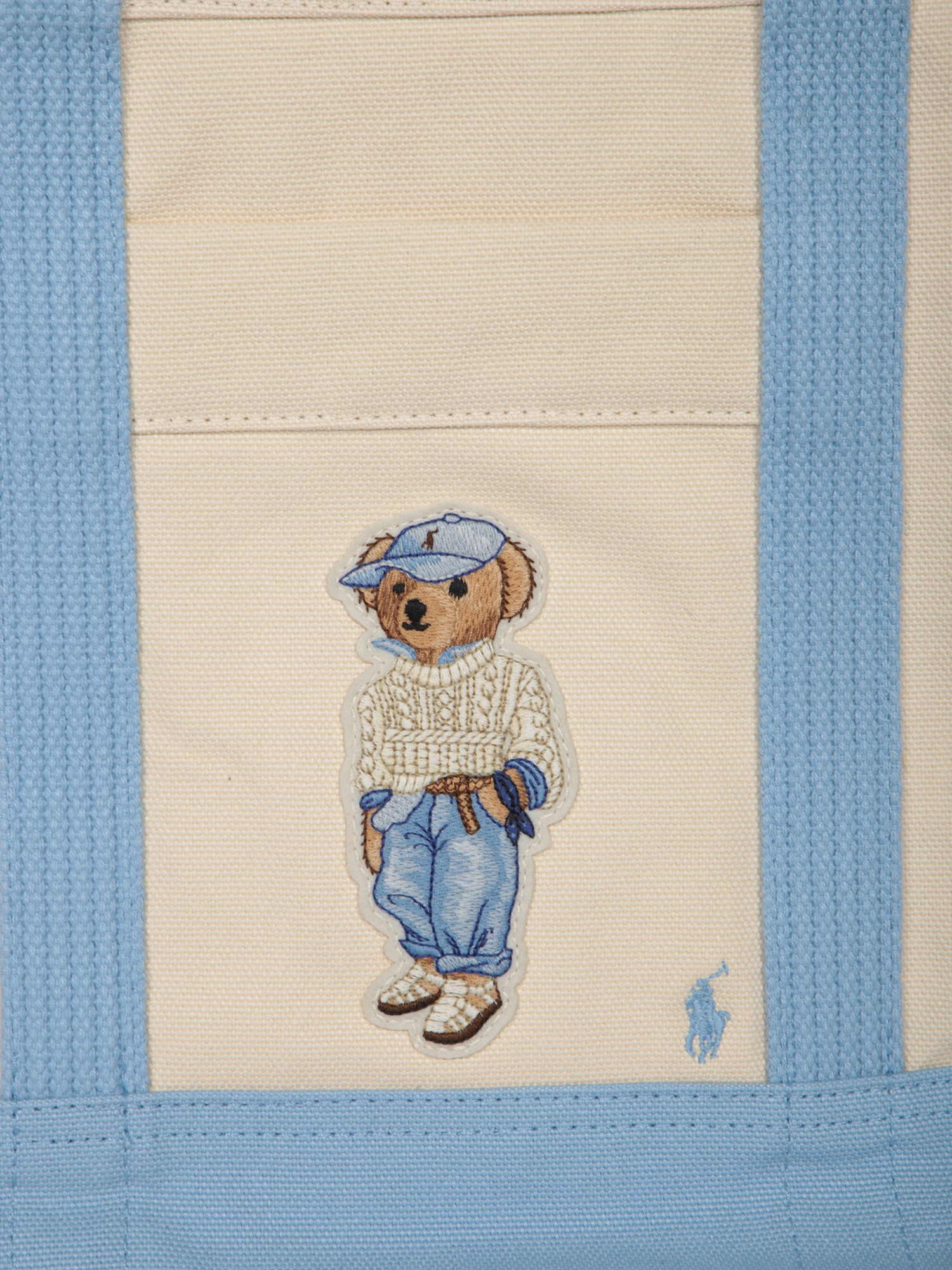 Polo Ralph Lauren Cotton Tote Bag In Brown
