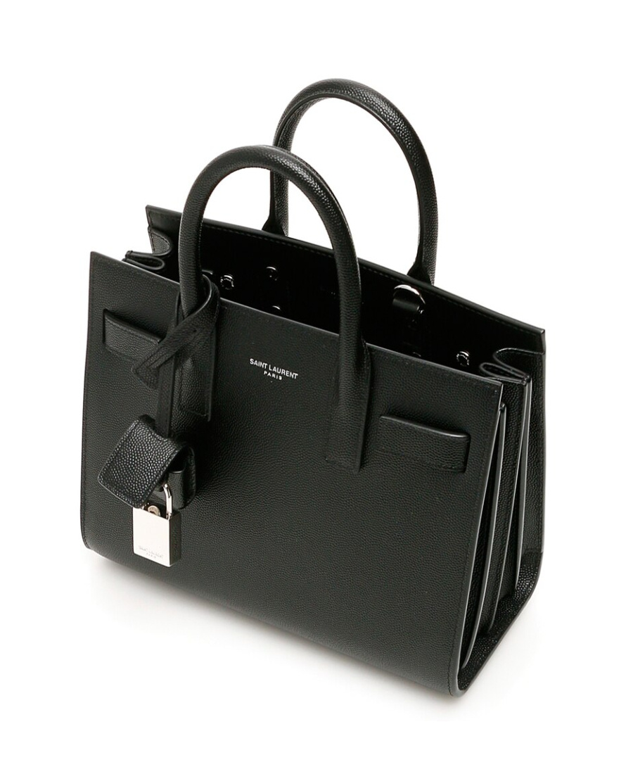 Saint Laurent Small Sac De Jour Tote In Black