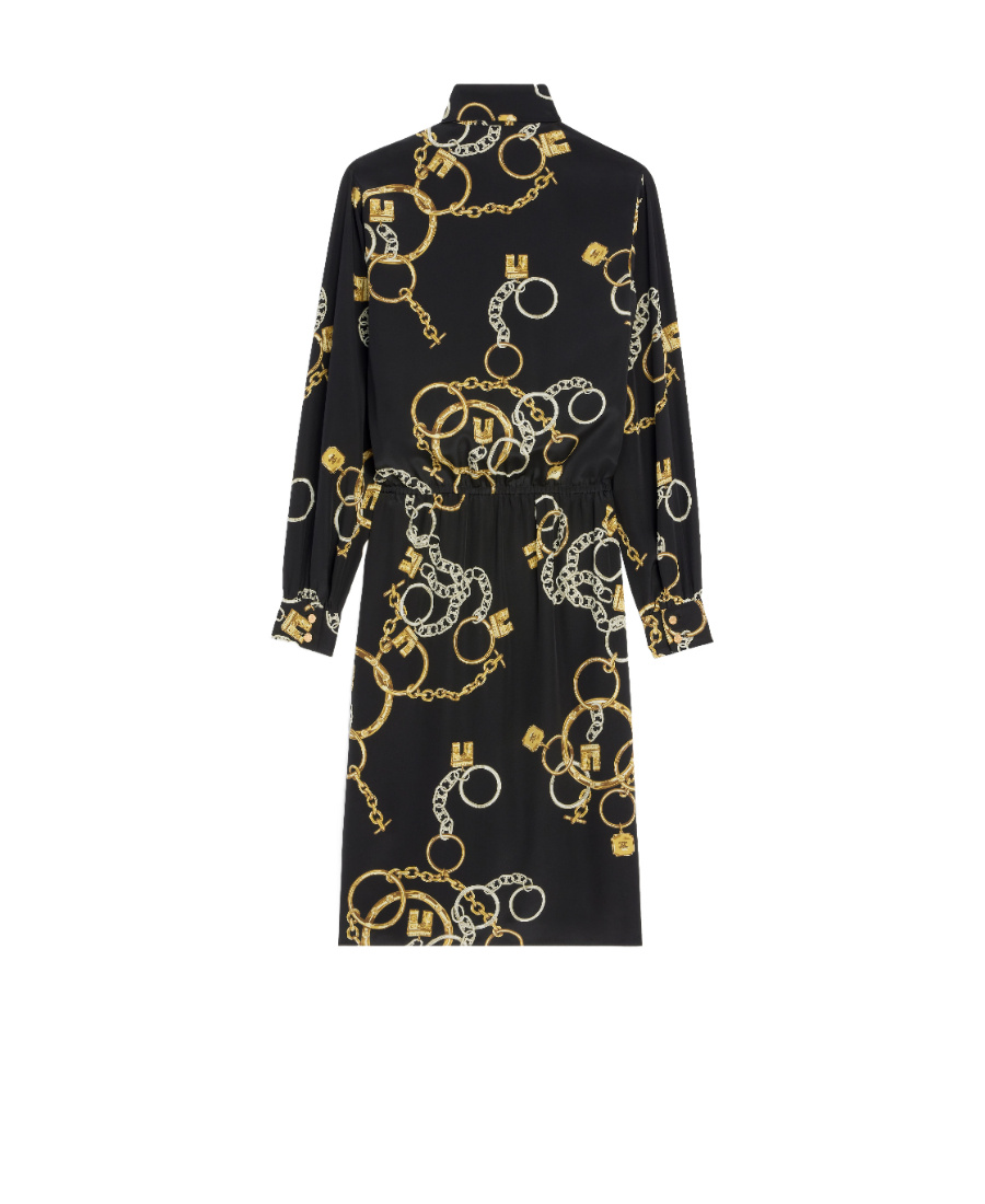 CELINE LAVALLIÈRE DRESS IN CREPE DE CHINE