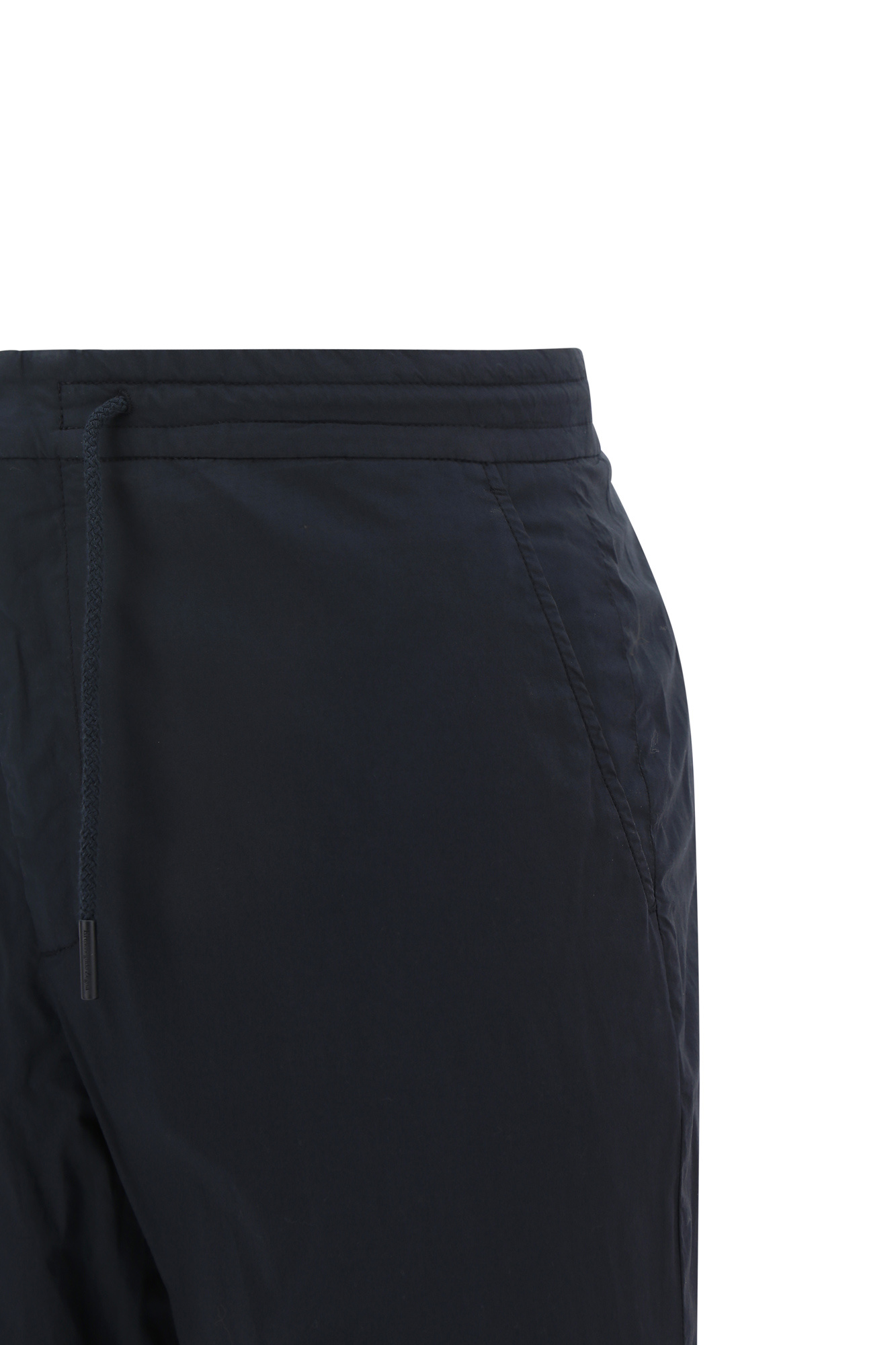 Zegna Logo Casual Pants In Blue