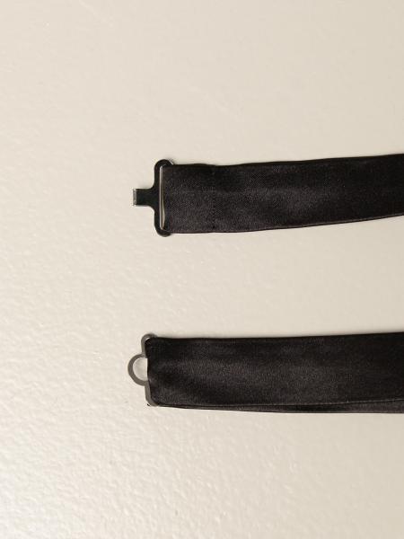 Emporio Armani Clip-fastened Bow Tie In Black