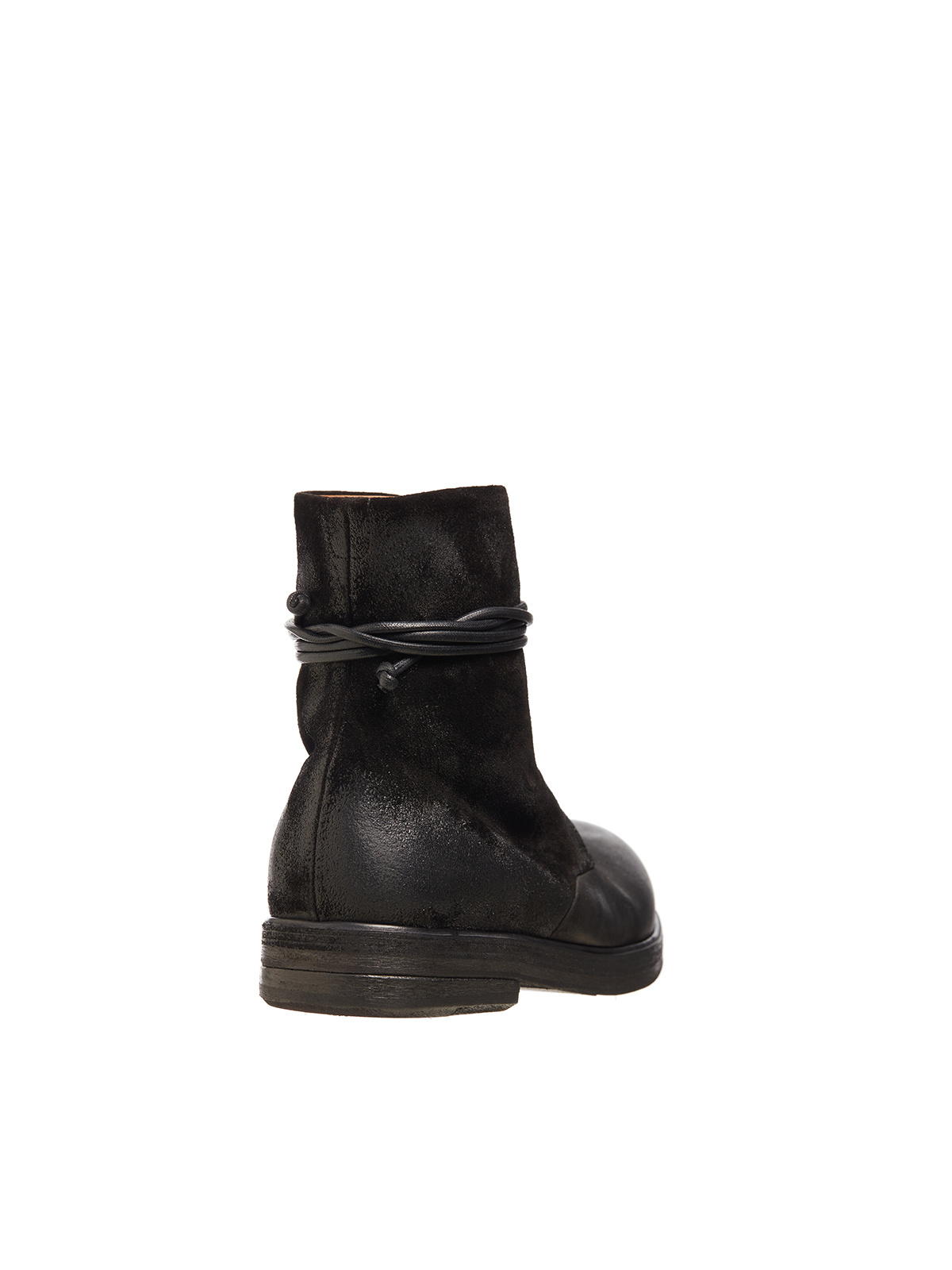 Marsèll Lace-up Leather Boots In Black