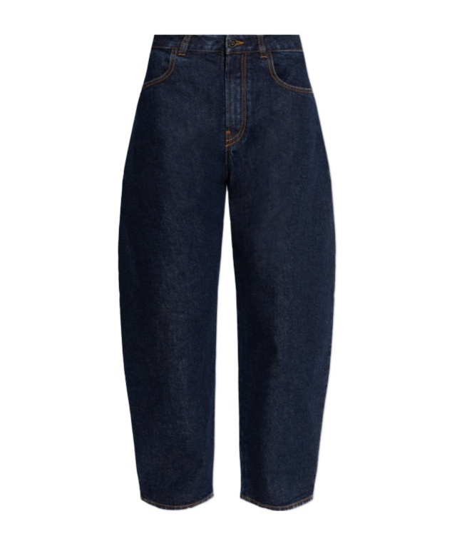 Alaïa Belt Loop Denim Trousers In Blue