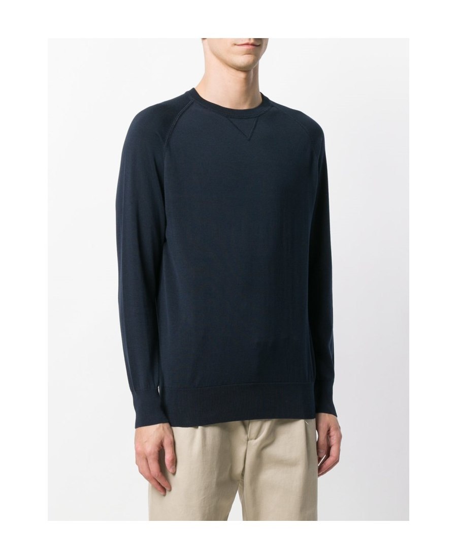 Shop Aspesi Crew-neck Cotton Sweatshirt In Black