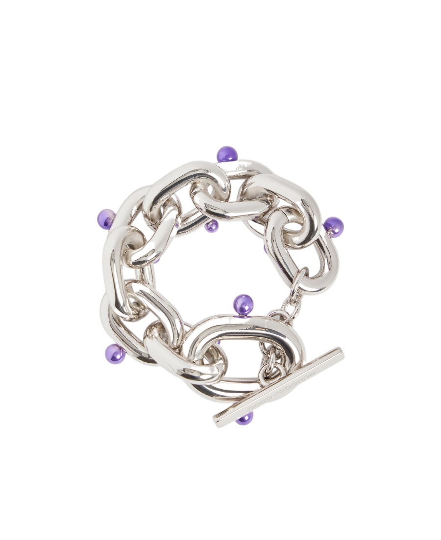 Rabanne Xl Pearl-embellished Chain-link Bracelet
