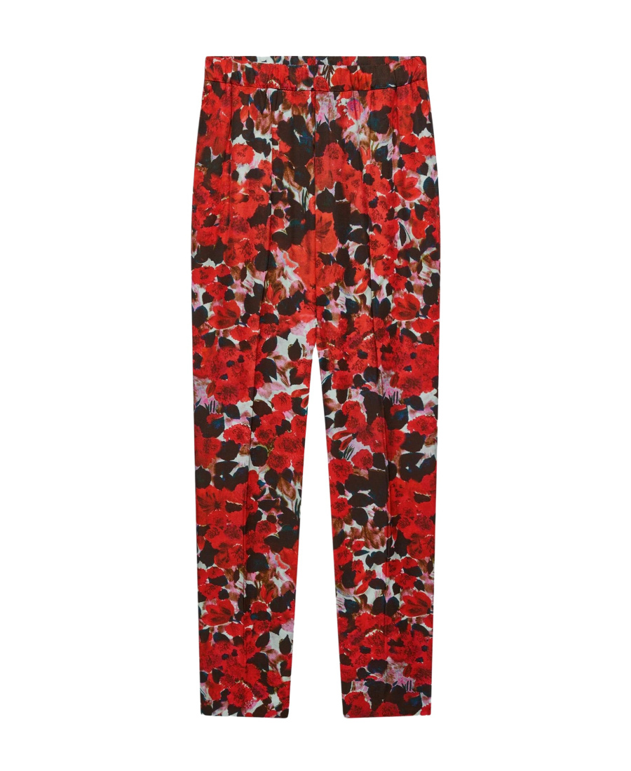 Dries Van Noten Logo Casual Pants In Red