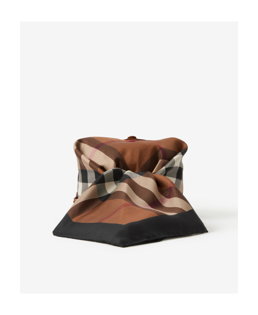Burberry Scarf-detail Baseball Cap In Dark Birch Brown