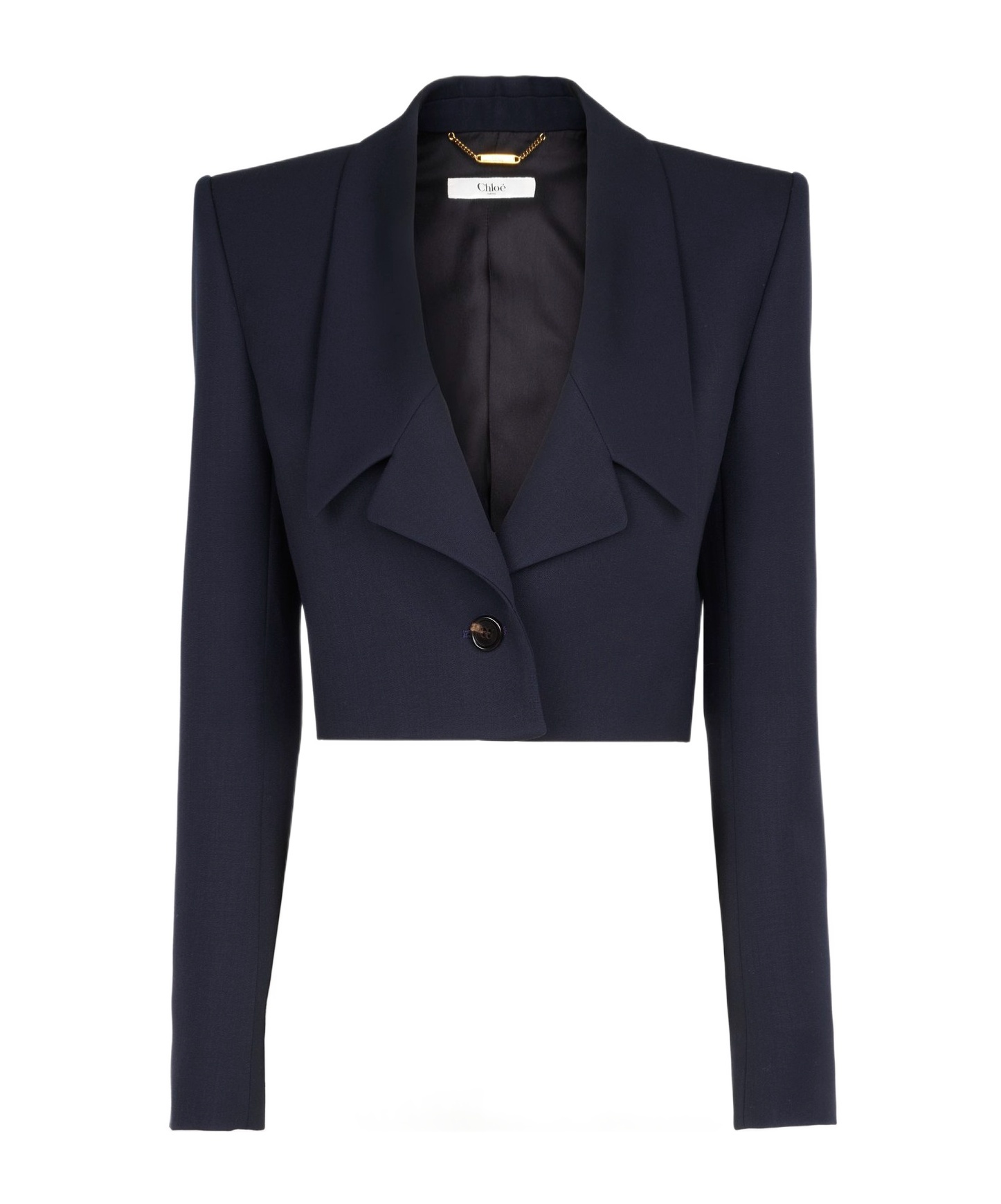 Chloé Cropped Spencer Jacket In Black