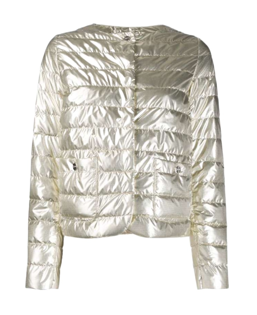 Herno Shiny Effect Puffer Jacket In White