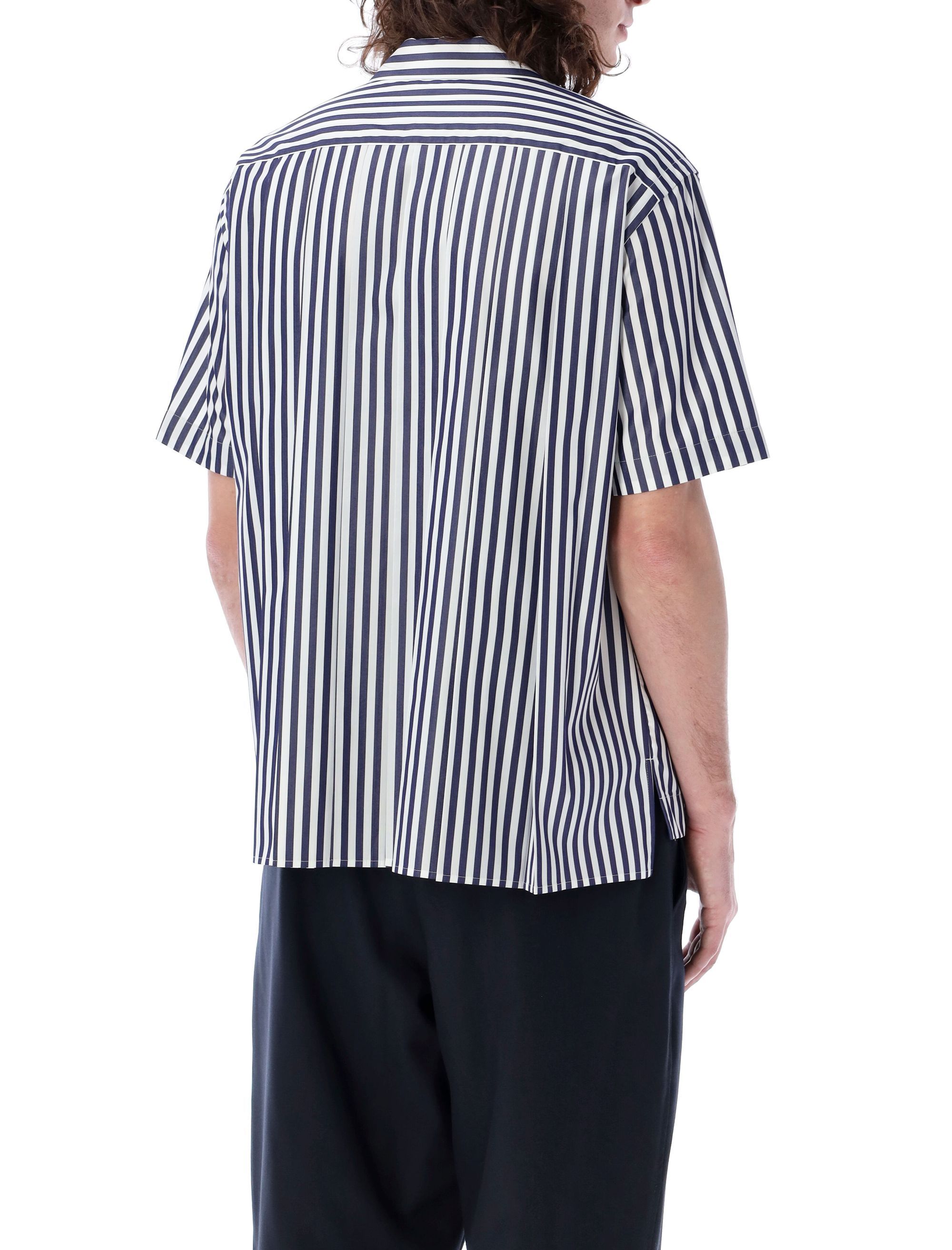 Shop Sacai Striped Shirt In Multicolor