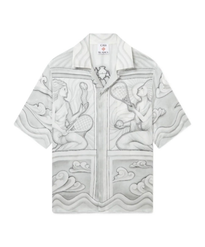 Casablanca Short-sleeved Shirt In White