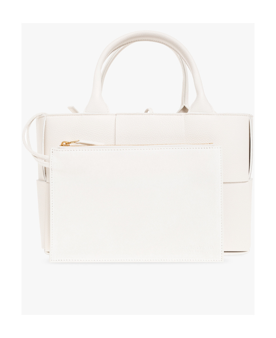 Bottega Veneta Arco Mini Shoulder Bag In White