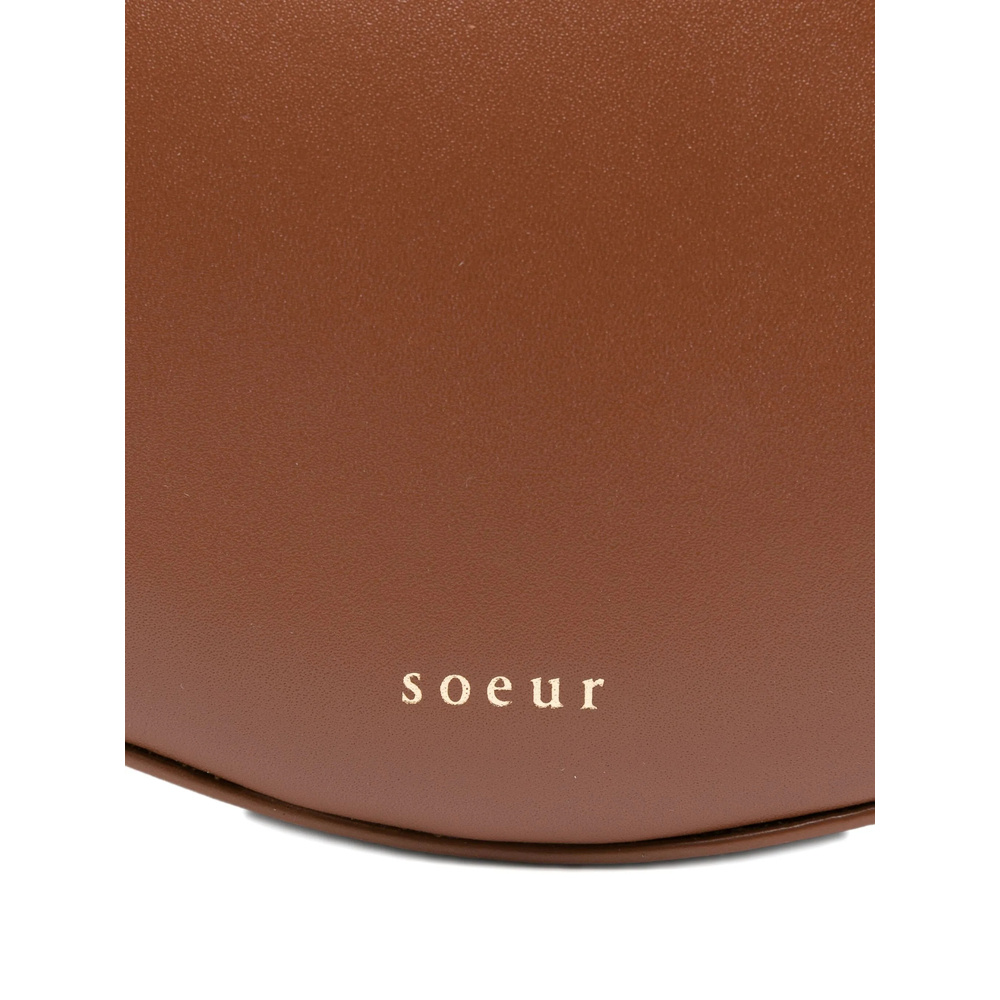 Soeur Small Wino Leather Shoulder Bag In Brown